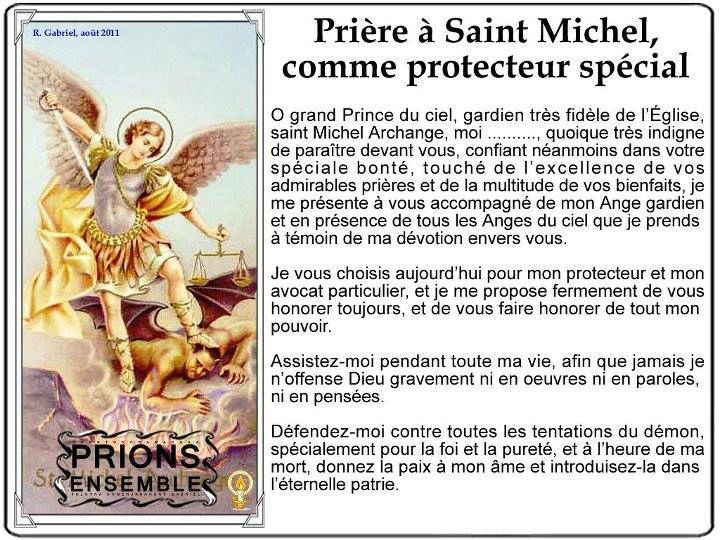 message de saint michel archange